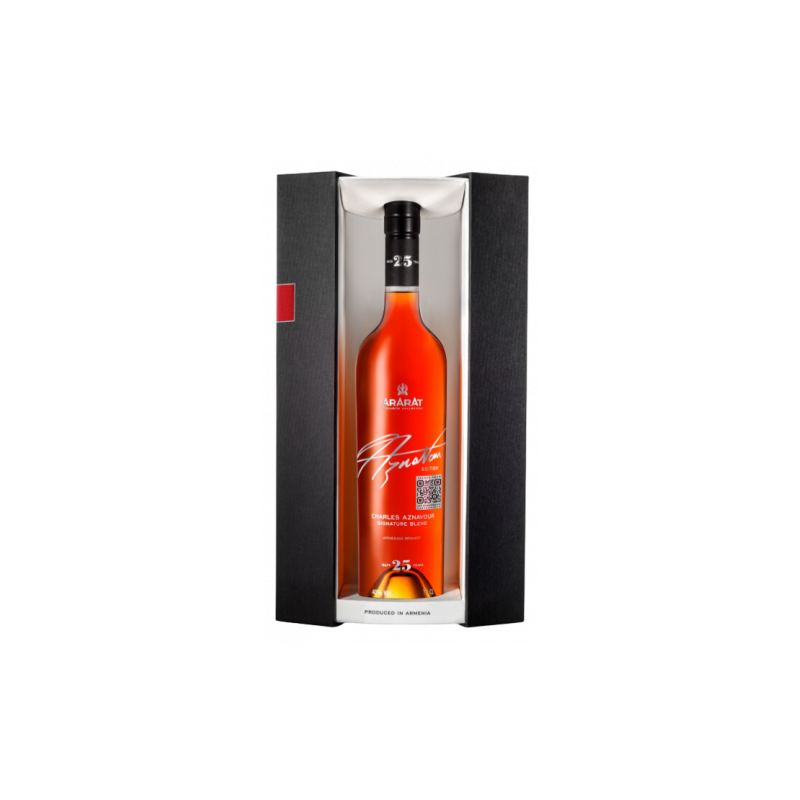 Armenian brandy ARARAT Charles Aznavour Signature Blend 25 years old 0.7L