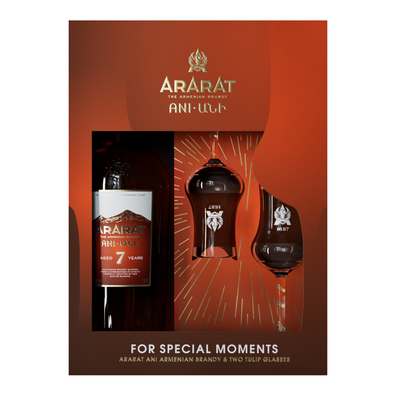 Brandy Arménien ARARAT Coffret Cadeau Ani 7 ans